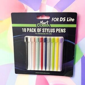 Mart Cobra Nintendo Stylus Pens for DS Lite - 10 Pack
Replacement Pens